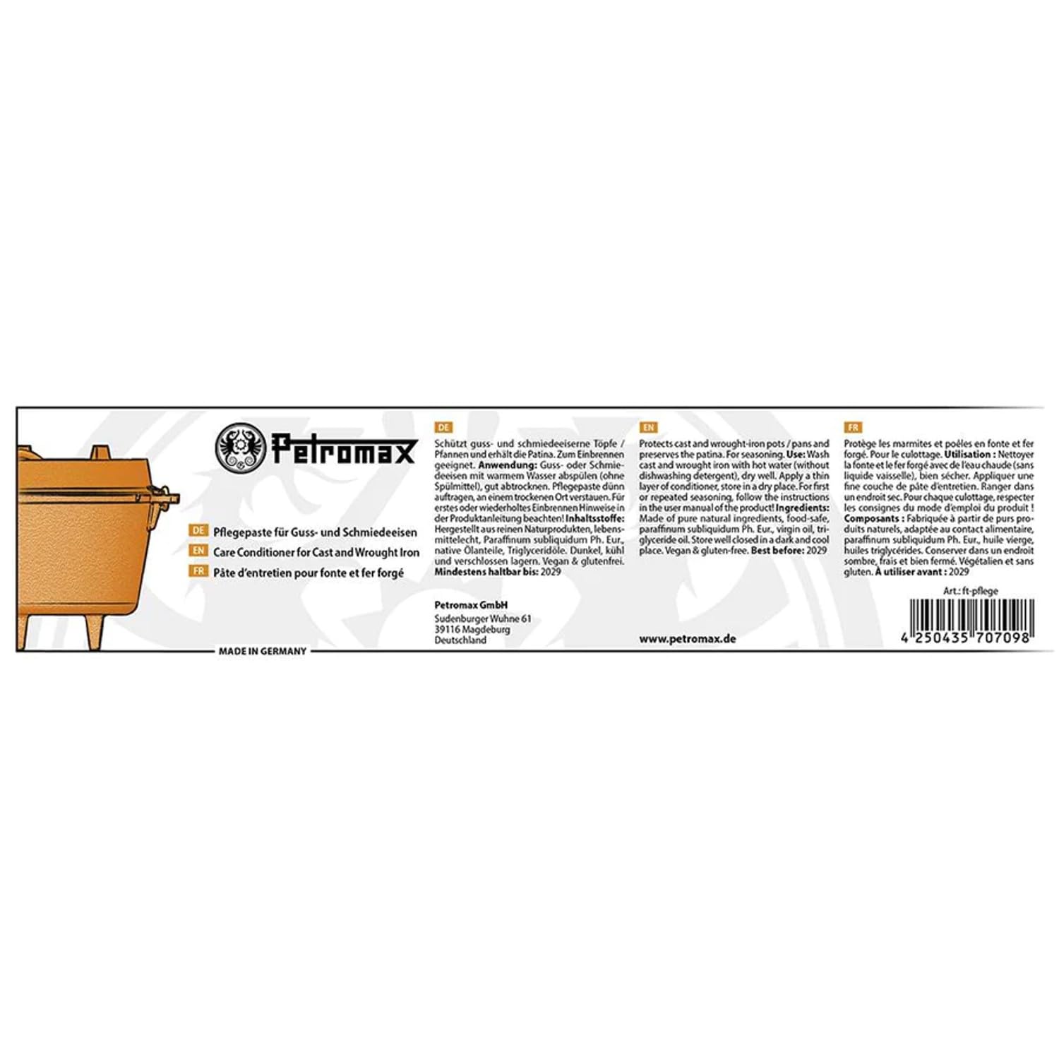 Petromax Uniseks – pasta pielęgnacyjna dla dorosłych, 402407, wielokolorowa, 250 ml