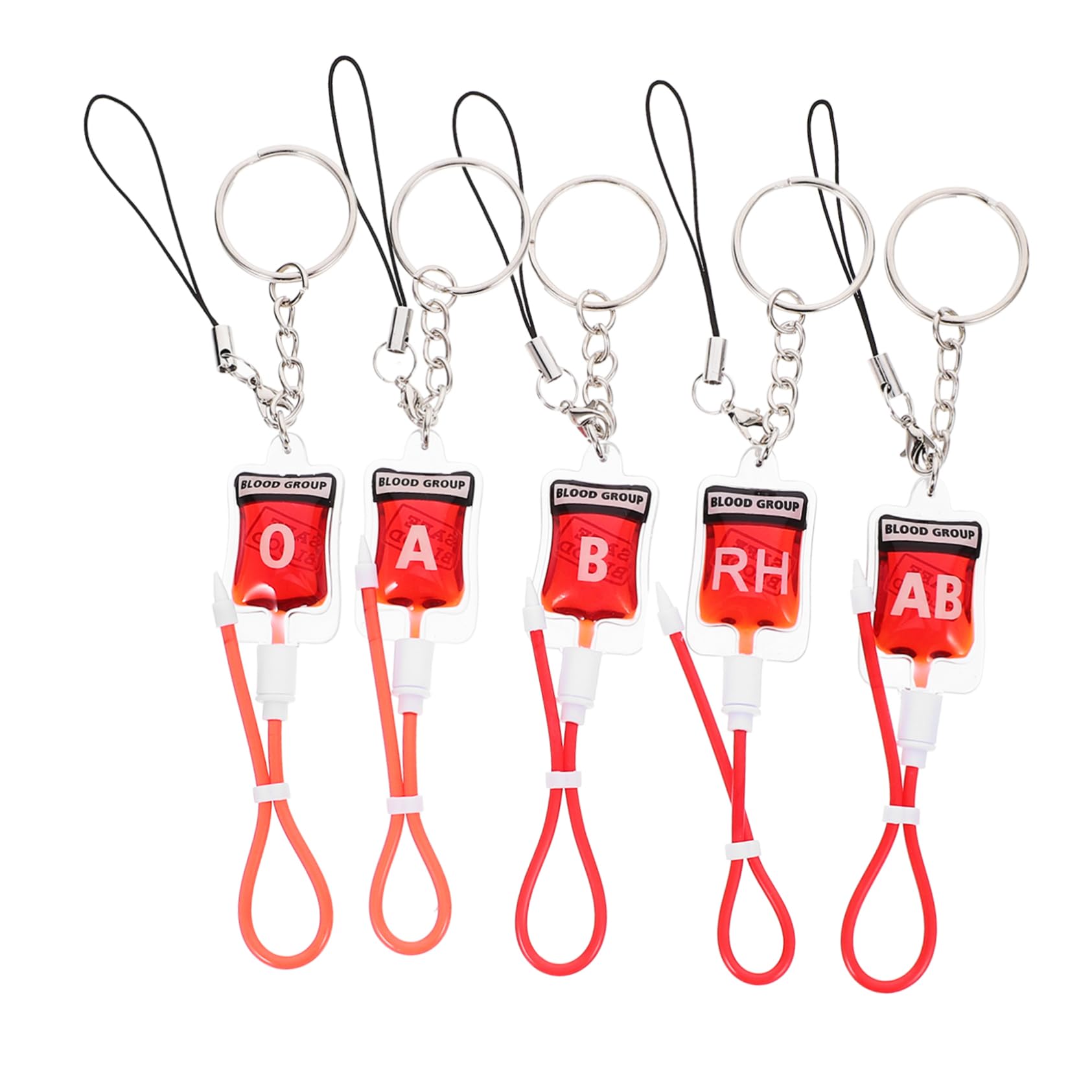 25 Piezas accesorios de fiesta llavero bolsa de sangre fiesta de halloween llaveros Adorno para mochilas halloween decoracion llavero Favor de fiesta AbS rojo