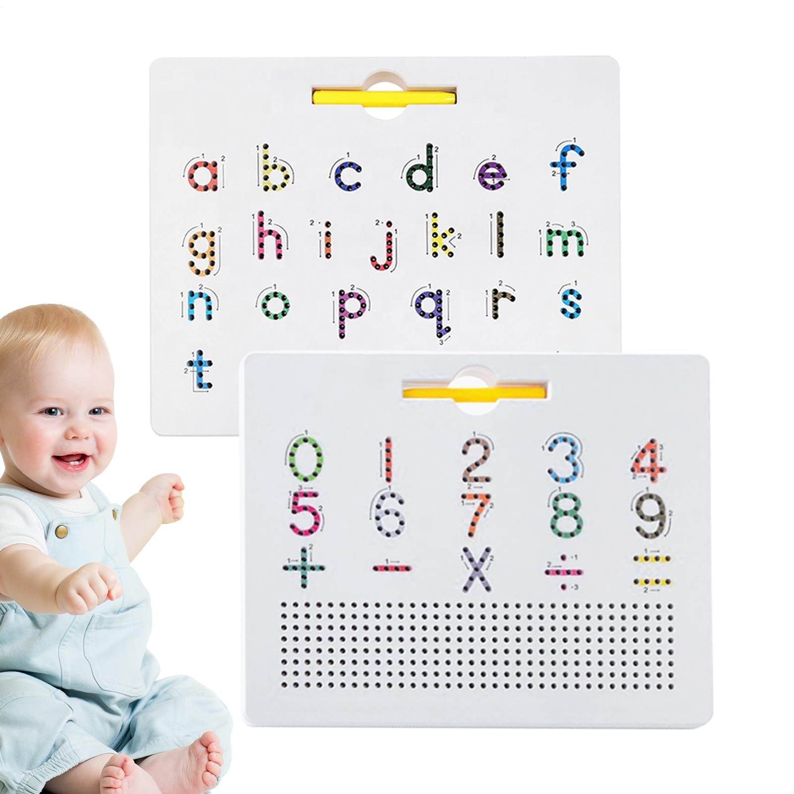 Planche à dessin magnétique alphabet | Édition double face 2 en 1