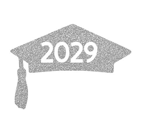 Miniatura 10 de Class Of 2029 Graduation Cap Decal, Graduation T Shirt Transfer, DIY Graduate Shirt Patch, Grad Tshirt Sticker, HTV Vinyl Applique, Pick Size Color,