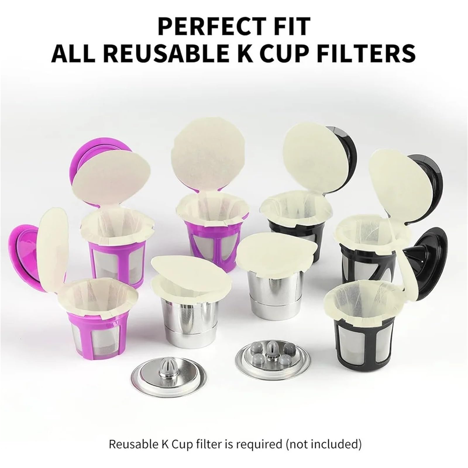 400er-Pack Kaffeefilter, Pappbecherdeckel, Kaffeefilter