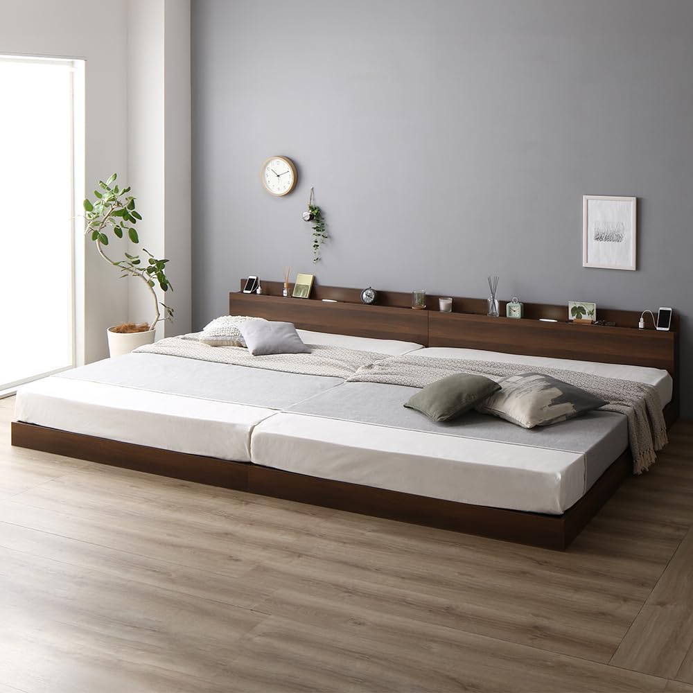 Amazon｜RASIK ベッド ワイドキング200(シングル+シングル