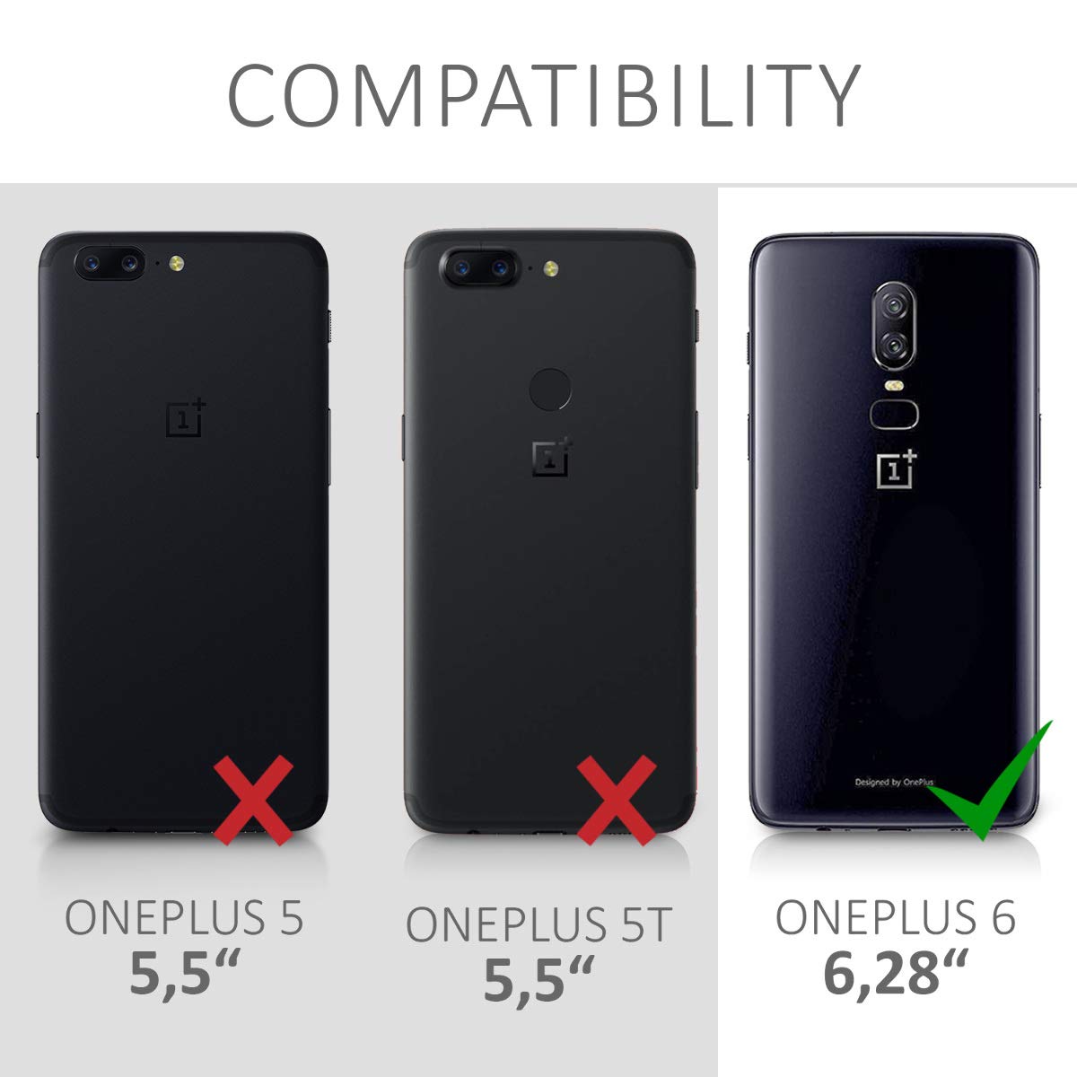 KARTXITAI Cover Compatibile con OnePlus 6, Faccina sorridente motivo Custodia con morbida in Silicone TPU con Assorbimento degli Urti e Anti-Graffio-Blu 1