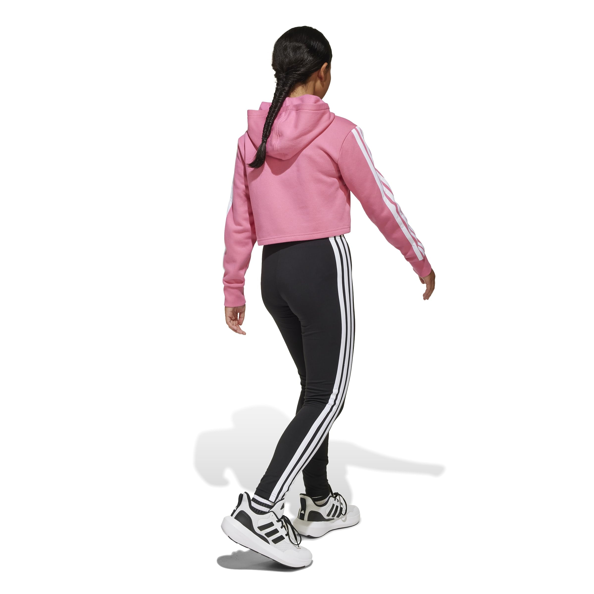 adidas Seasonal Essentials Tiberio 3 Stripes Fleece Leggings Set TUTA Bambine e ragazze