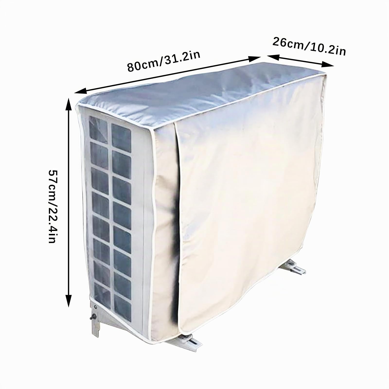 Flylin - Funda universal para aire acondicionado exterior (80 x 30 x 57 cm)