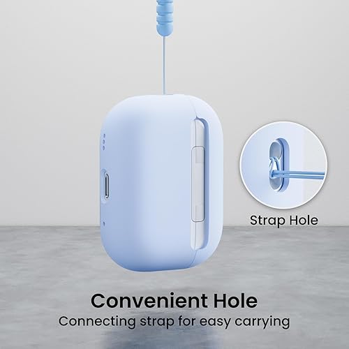 Miniatura 3 de ORNARTO Funda compatible con AirPods Pro 2 2022, silicona híbrida protectora completa para AirPods Pro de 2 generación, cubierta frontal LED