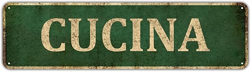 Mukuko Decoración rústica de pared para cocina, arte de pared de granja, letrero de cocina para decoración del hogar (4 x 16 pulgadas, Cucina)