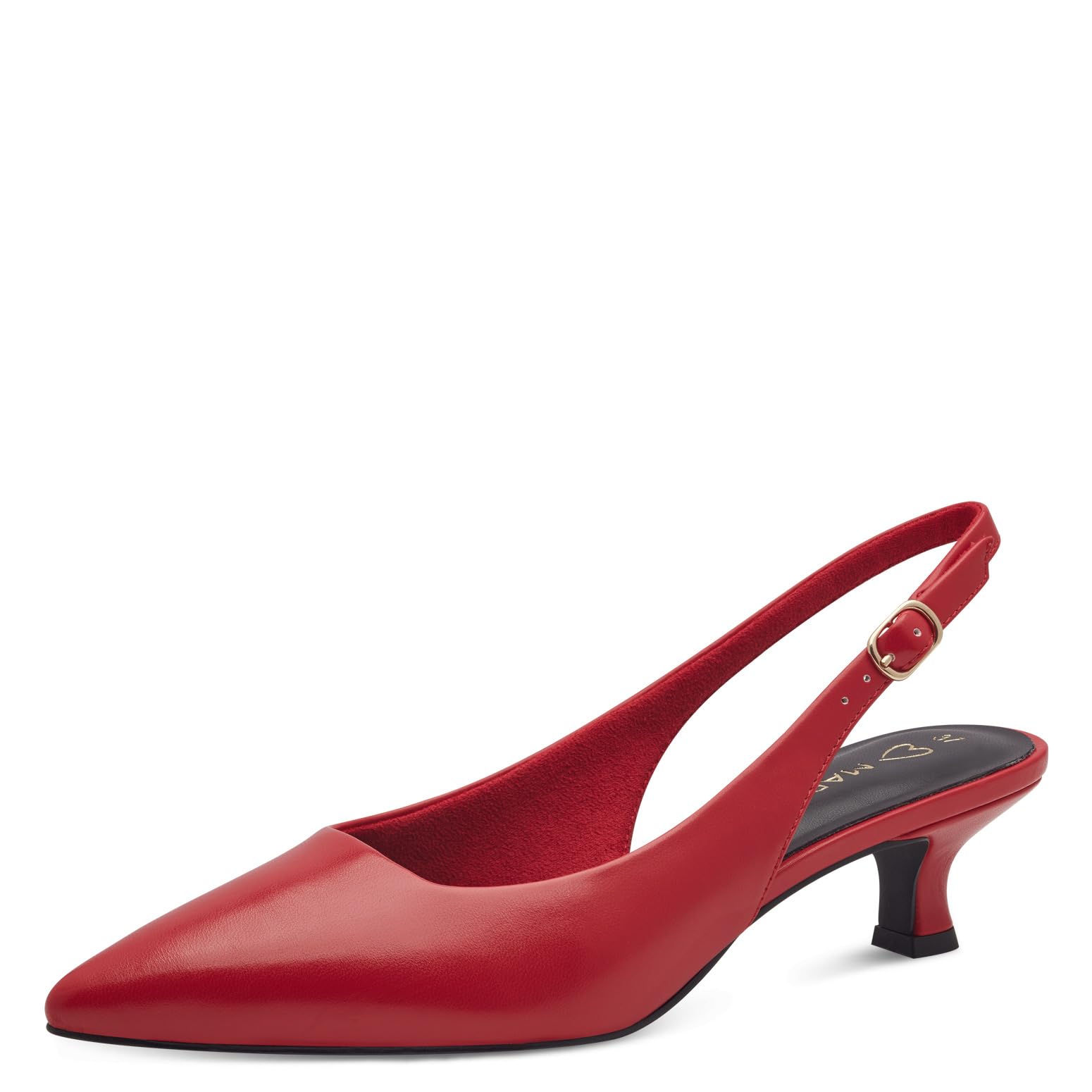 MARCO TOZZI Women's Pumps Soft Feel Me Footbed Soft Lining Vegan Synthetic, red (RED), 4.5 UK