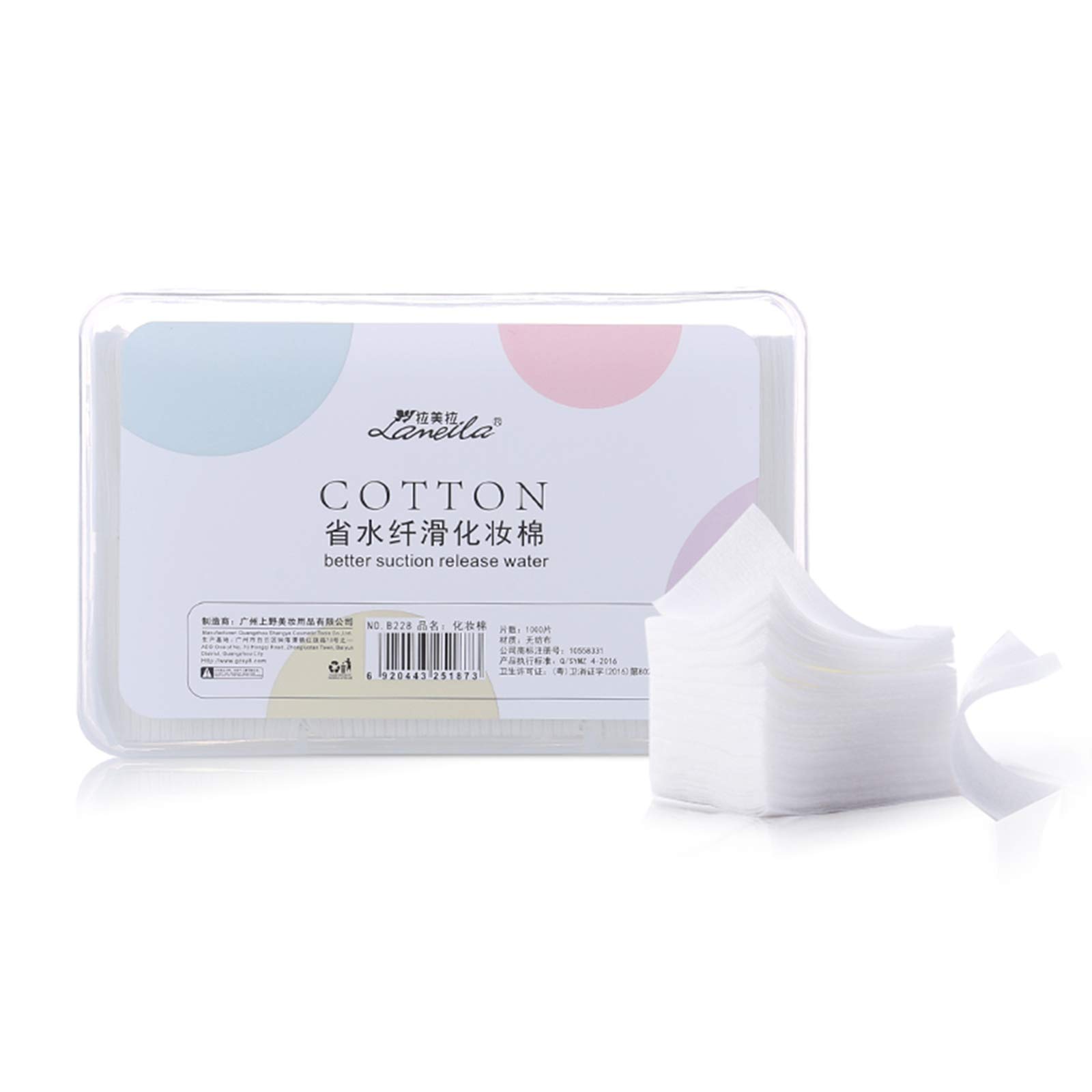 Onlyoily Facial Cotton Pads Makeup Remover Pads Face Cleansing Puff Pad For Eye Eyelash Nail Lips Cosmetic Pads Makeup Removal - Pack of 1000 Pads (03)