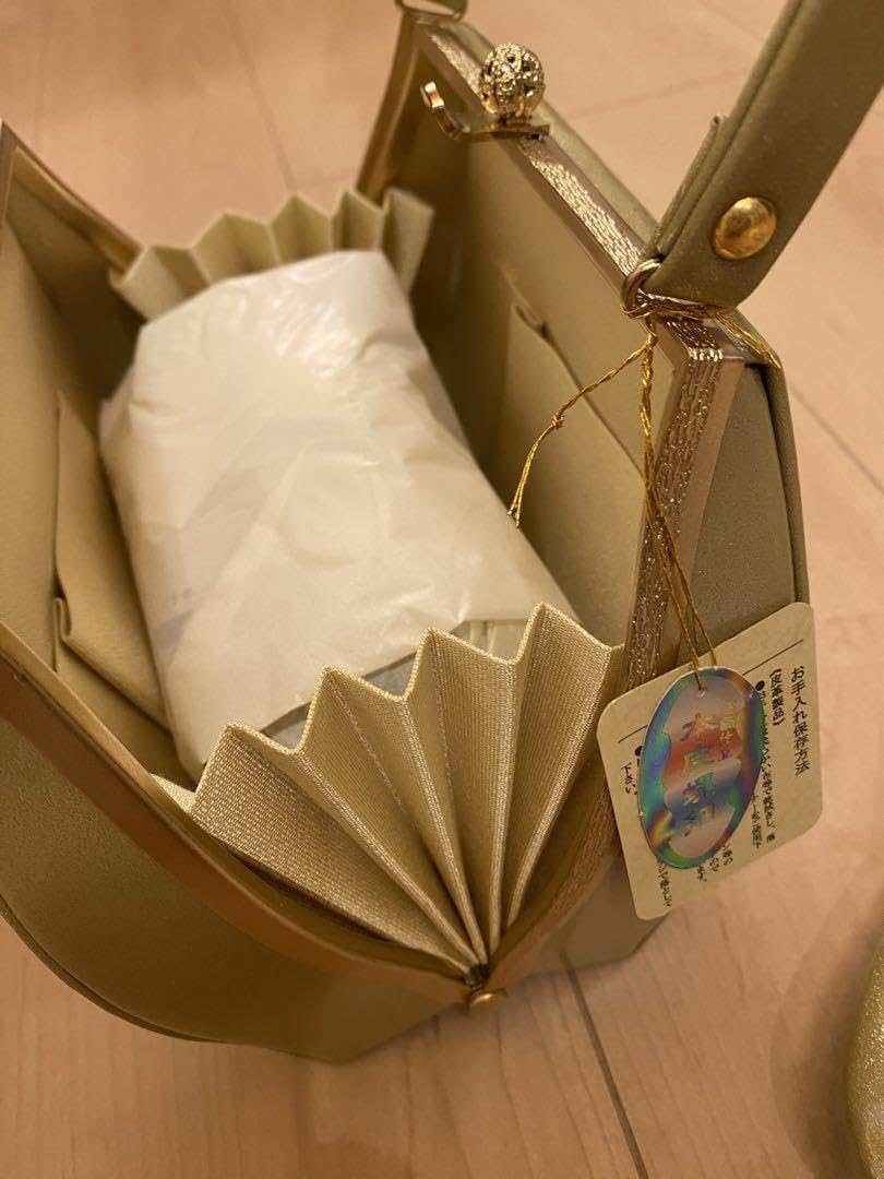 新品未使用】本皮螺細バッグ草履セット