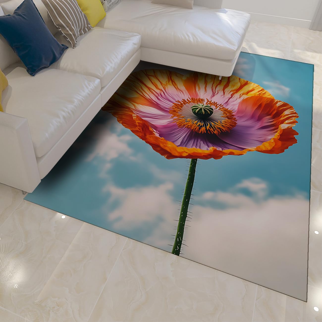 Dywanik 180 x 280 cm nowoczesne minimalistyczne dywany wystrój pokoju dziecięcego jasny żywy kwiatowy wewnętrzny dywan podłogowy sypialnia dom salon dywaniki niskie runo antypoślizgowe