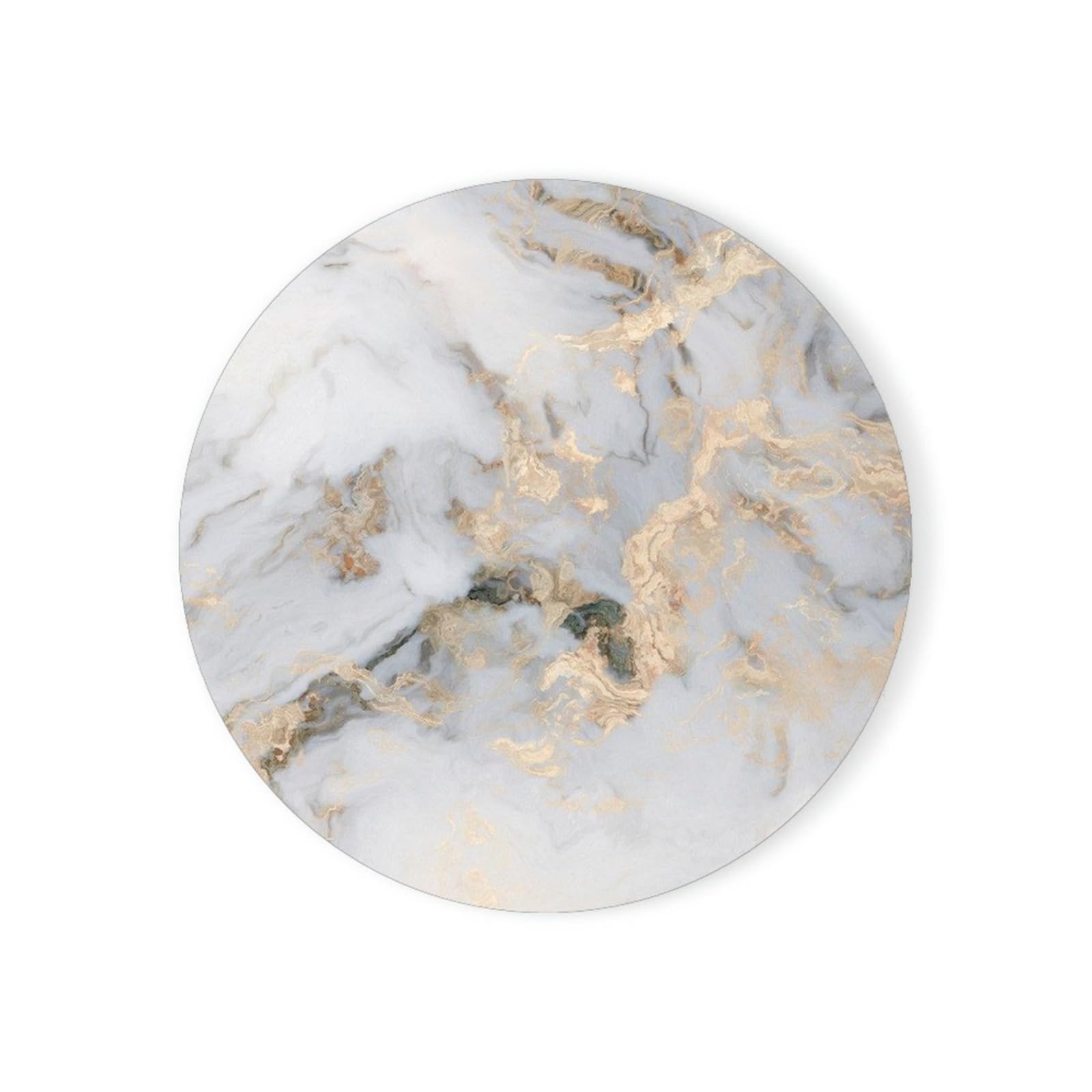 2pcs White Marble Coaster Absorbent Ceramic Coasters With Cork Base Cute Table Cup Stone for kitchen(Color11)