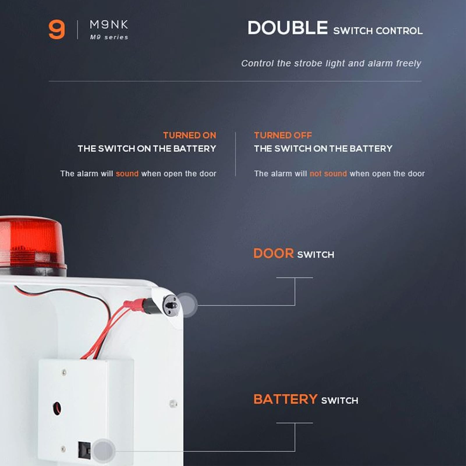 AED-Defibrillator-Aufbewahrungsschrank, AED-Schrank, Doppelschaltersteuerung, wandmontierte, sichtbare Defibrillationsalarmbox mit Alarmsystem, transparentem Fenster, abgerundetes Eckendesign