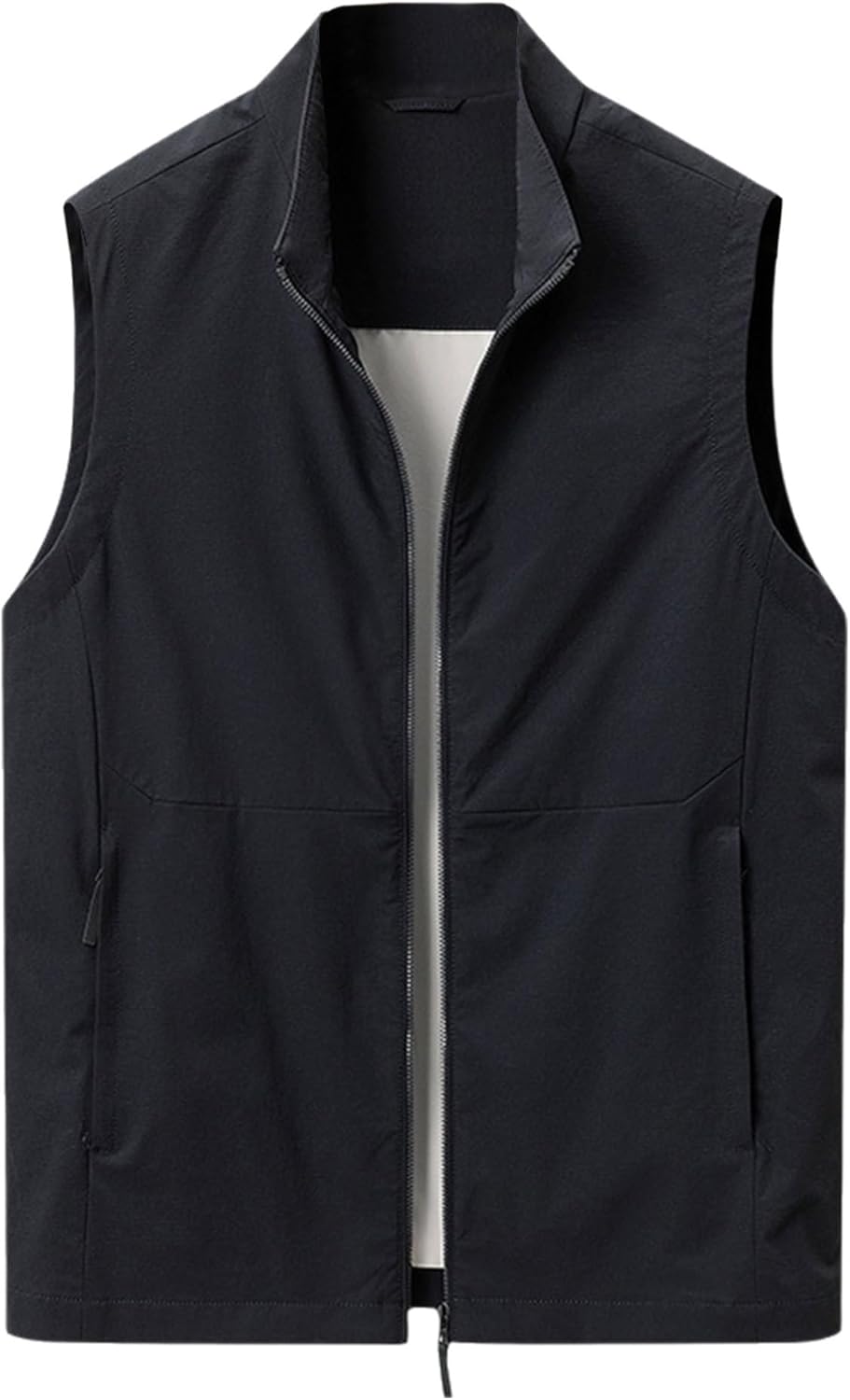 Aislor Stand Collar Men's Spring Golf Vest Sleeveless Casual High-End Layering Fashion Waistcoat