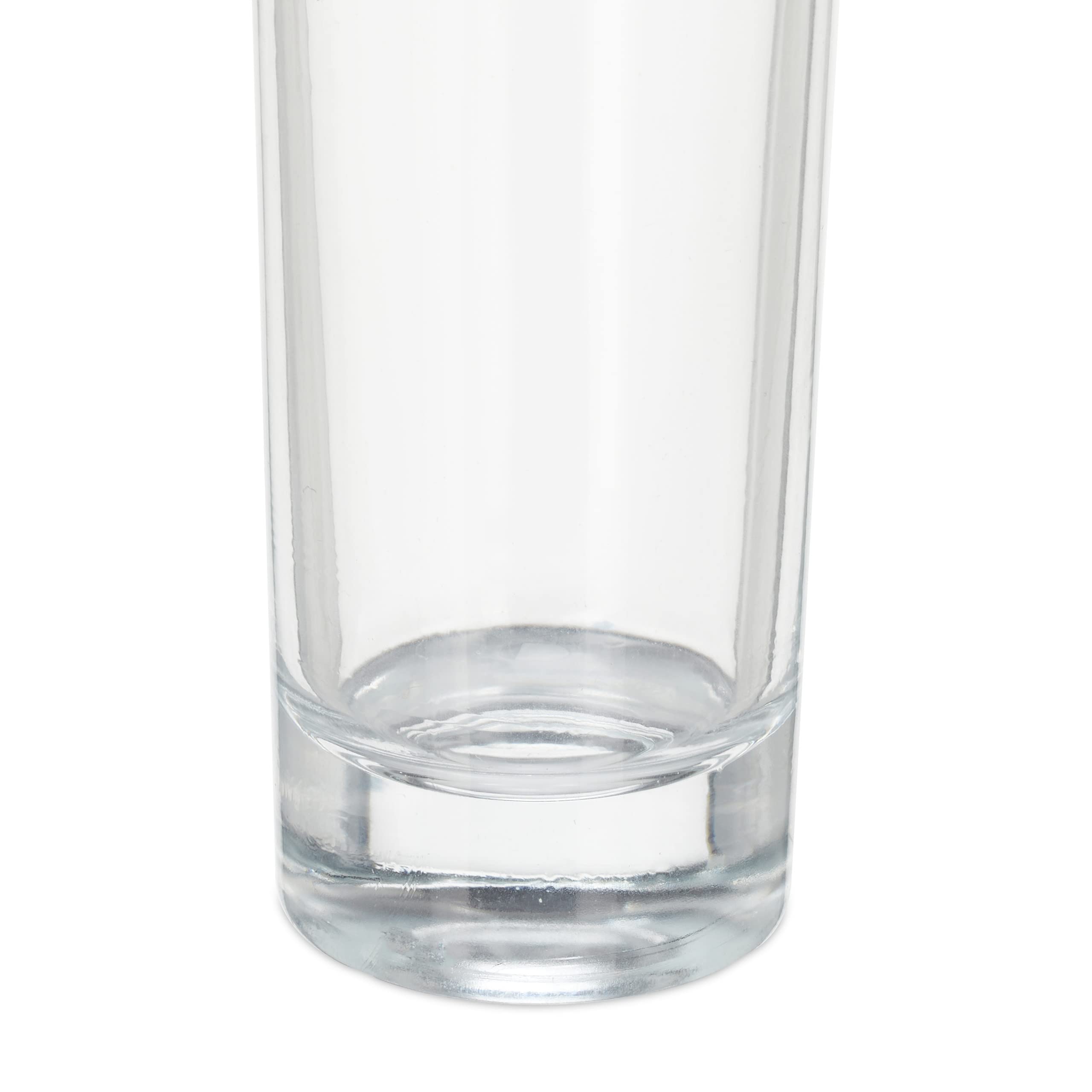 Relaxdays Zestaw 6 szklanek do shotów, wysokie szklanki z grubym dnem, 6 cl, można myć w zmywarce, przezroczyste