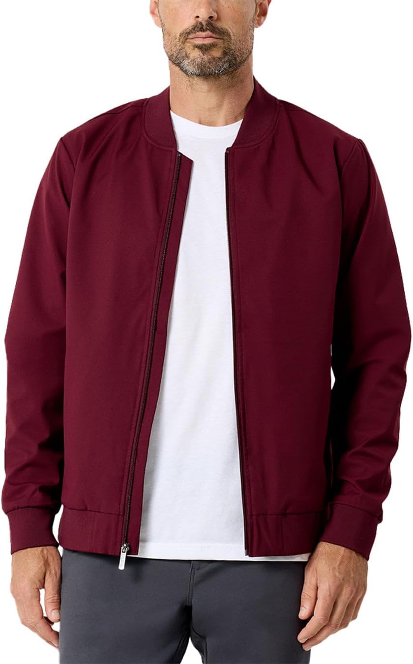 INTO THE AM Lightweight Bomber Jacket Men S-4XL – Lightweight Bomber Jacket Casual Zip-Up Outerwear for Fall