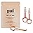 PUL Pack of 3 Reusable 2-in-1 Aligner Seating Chewie & Removal Tool - Compatible with Invisalign, Removable Braces, Retainers, Trays - Easy-to-Use Remover & Chew, Dental & Oral Hygiene Care - Orange