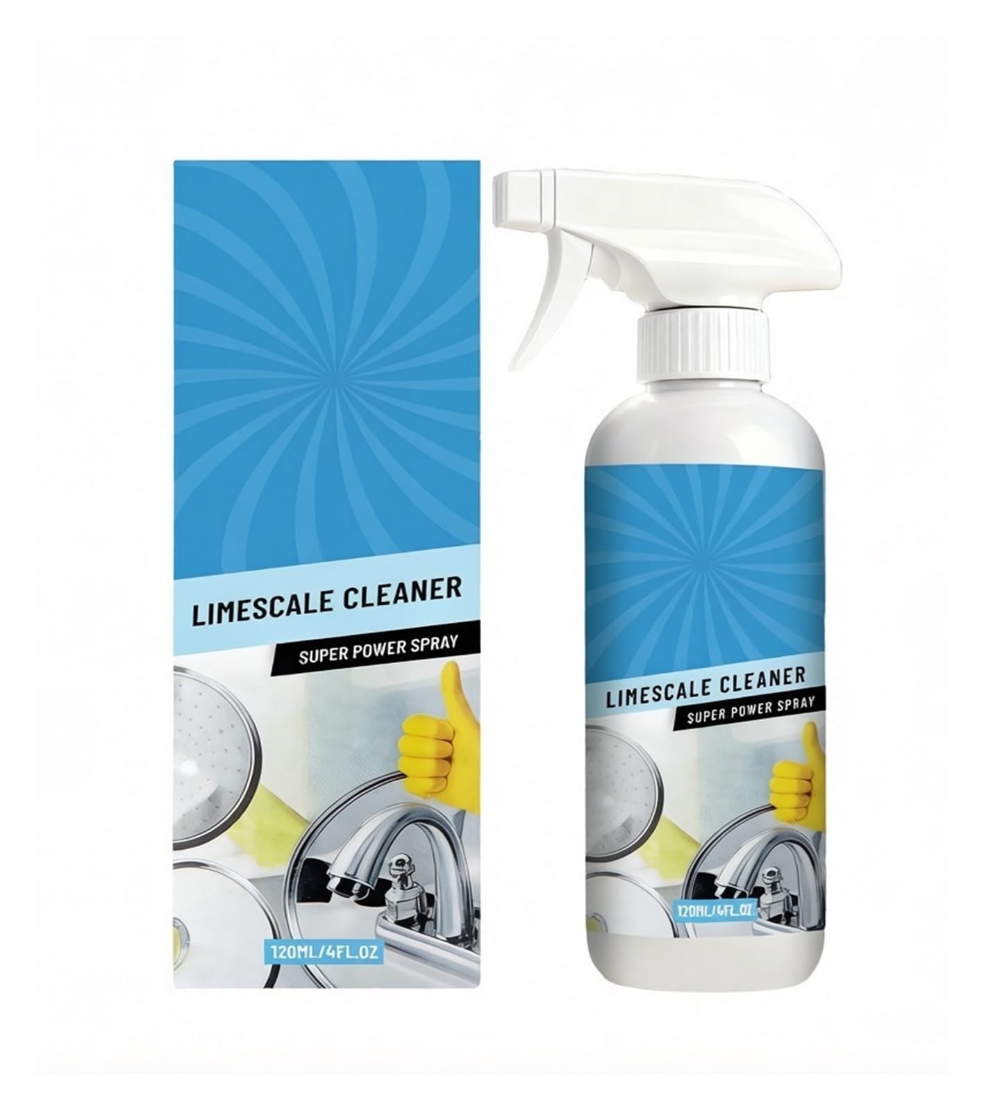Eliminador de cal 120 ml, deja sus grifos y fregaderos como nuevos(3pcs)