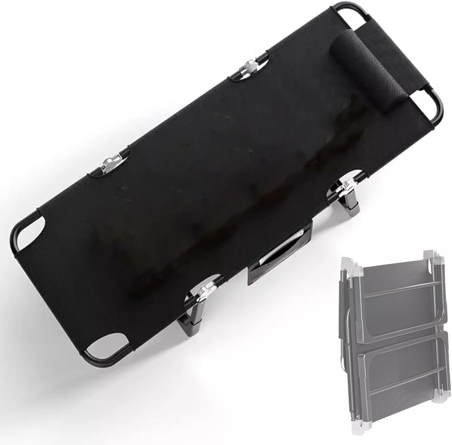 Portable Folding Adult Bed,Camping Cot Portable Camping Bed with Steel Frame, Folding Sleeping Cot with Pillow Indoor Outdoor Foldable Sleeping Cots for Naps Home Office Beach Hiking Campin