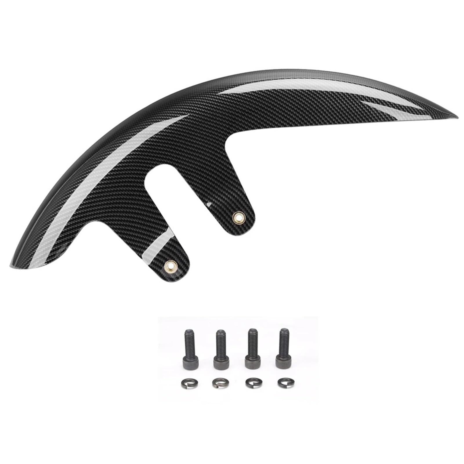 błotnika osłona przed rozbryzgami 19 "przedni błotnik motocykla pasuje do Harley Touring CVO Road Glide Street FLHX FLHXSE 2023 2024 2025 błotnik(Carbon fiber)