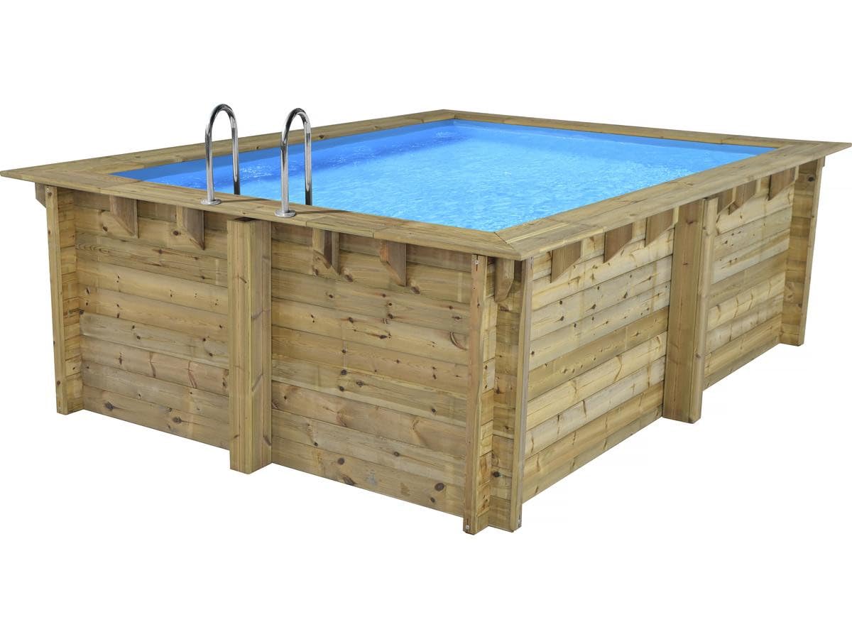 Piscine Bois Rectangle Caimans 120" - 4.10 x 3.00 x 1.24 m