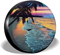 Vista 1 de Coco Beach Sunset - Funda de repuesto para hamaca impermeable con rayos UV, para remolque, RV, SUV de 14 pulgadas