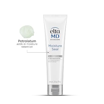 EltaMD Moisture Seal Intense Moisturizer with Petrolatum, Hydrating Occlusive Moisturizer for Dry and Sensitive Skin, 2.8 oz Tube