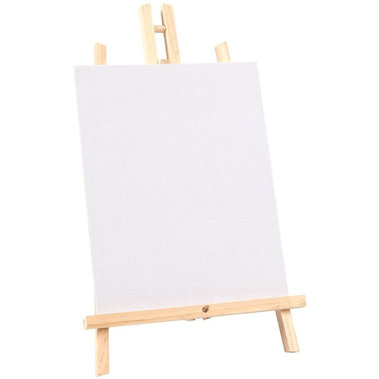 12 x 9 inch Wooden Tabletop Easel for Painting, Art Canvas, Kids