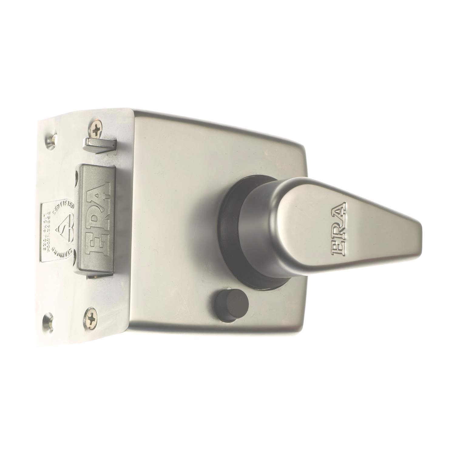ERA 1730 BS8621:2004 Auto Deadlocking Escape Nightlatch 1730-35-1 - 60mm Satin Chrome/Satin Chrome, Grey