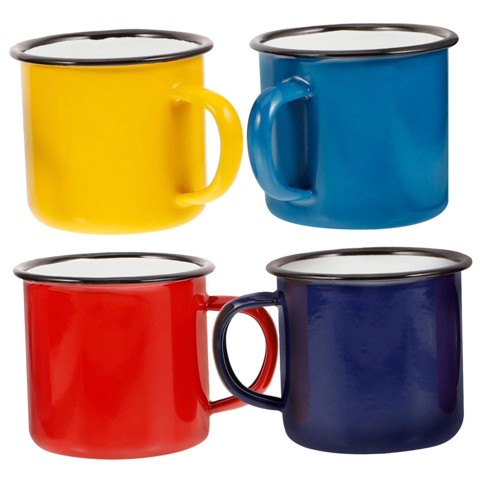 ABOOFAN 4stücke Retro-trinkbecher Camping-kaffeebecher Wasserbecher für Zuhause Büro und Outdoor-aktivitäten Robust und Langlebig