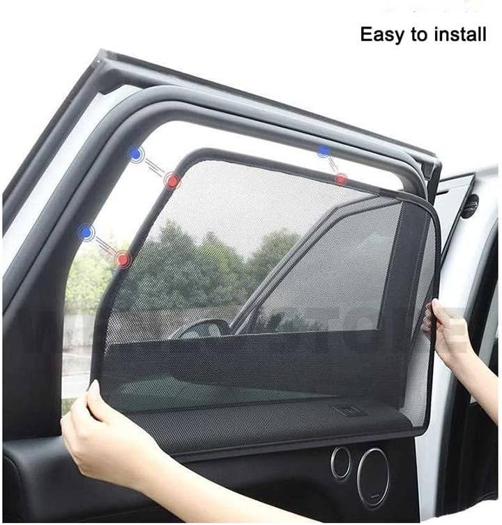 ランキング総合1位 車のフロントガラスのサンシェードウィンドウブラインドサンシェードインテリアバイザーメッシュカーテンネット 日産テラ18 19 21の場合 窓の日よけ Color 4 Mda33 Fr