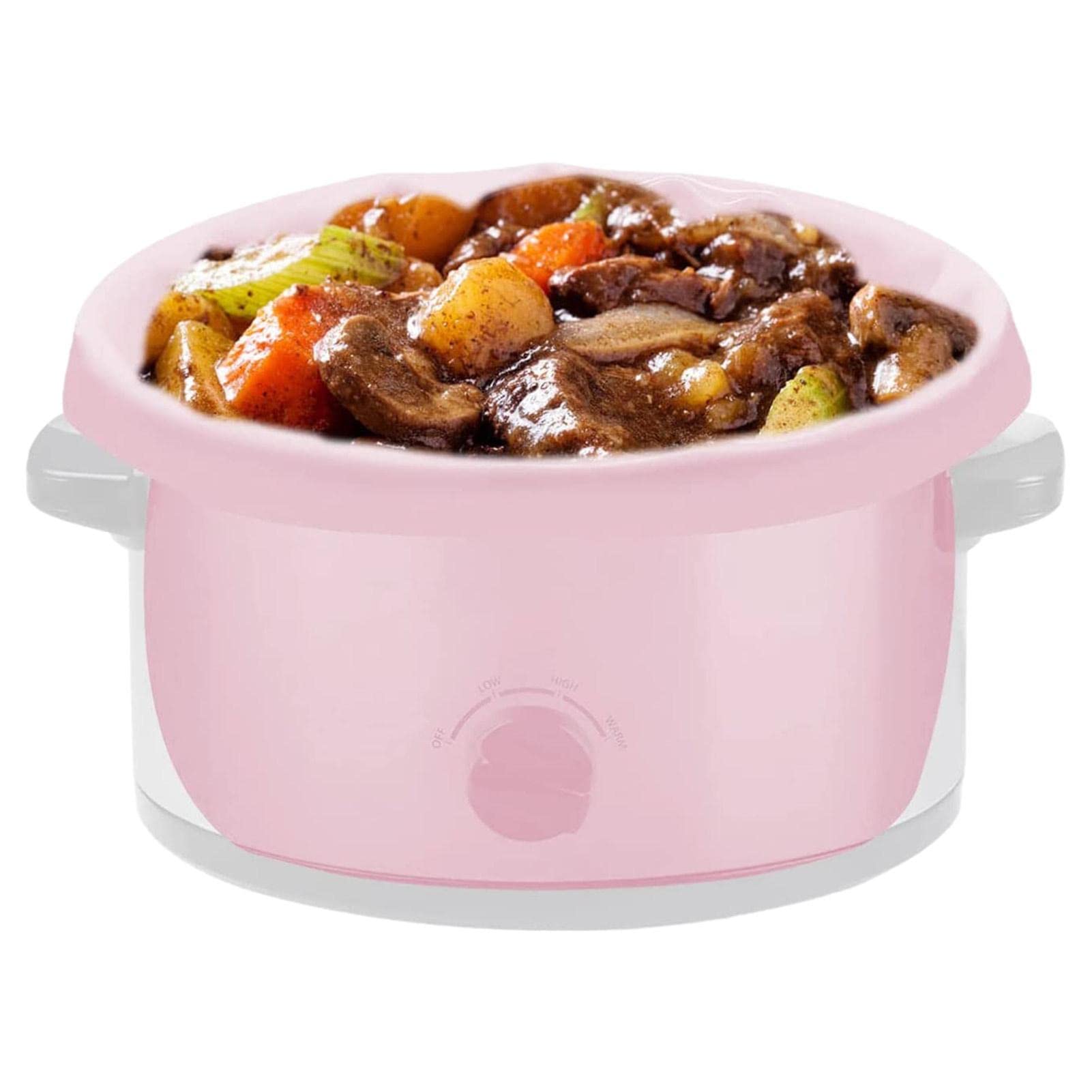 Silicone Slow Cooker Liner Slow Cooker Insert 6-8 Quarts Locking Seal Design for Oval Round Pot Slow Cooker