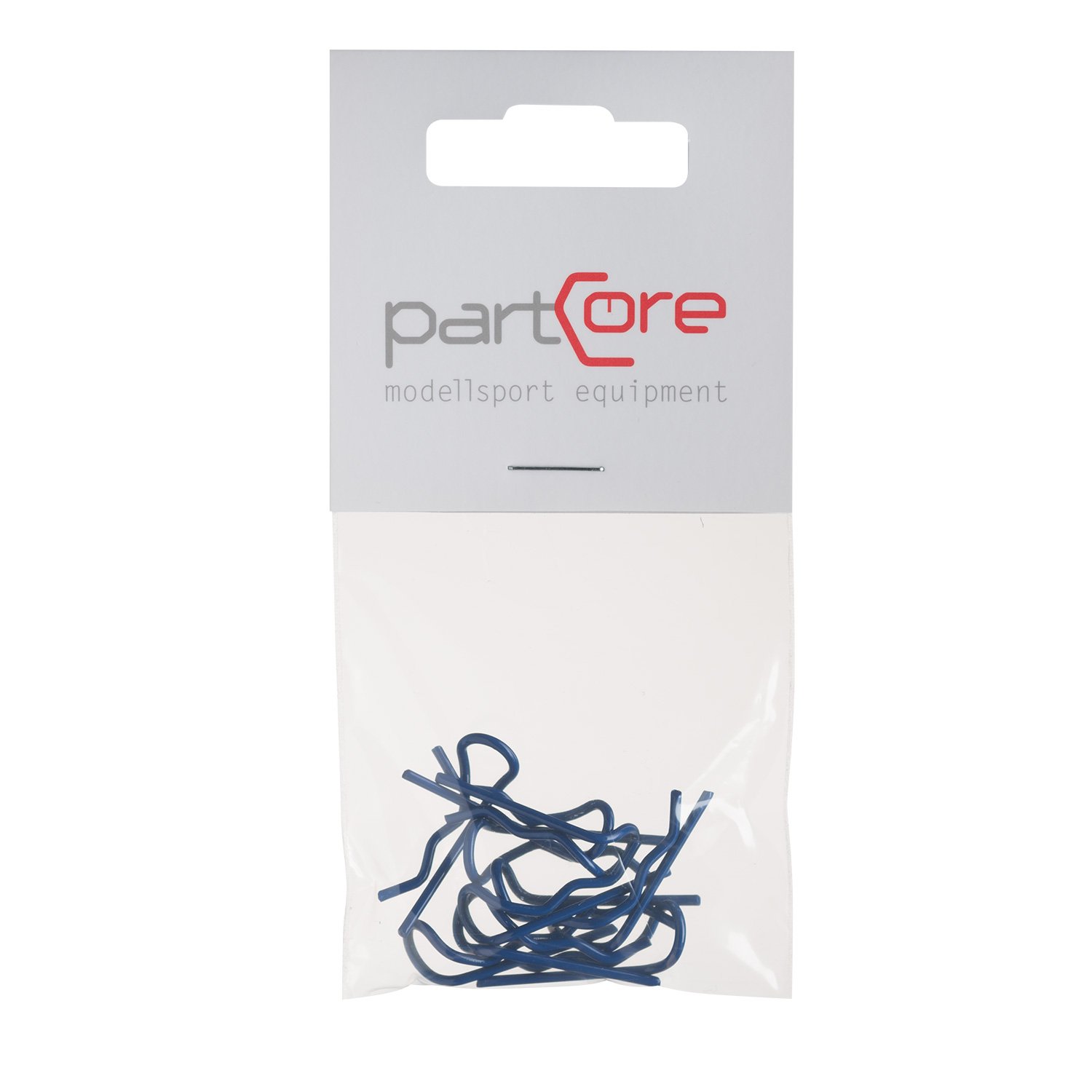 Clips carrozzeria blu elettrico 10pz per 1/8 1/10 ed 1/12