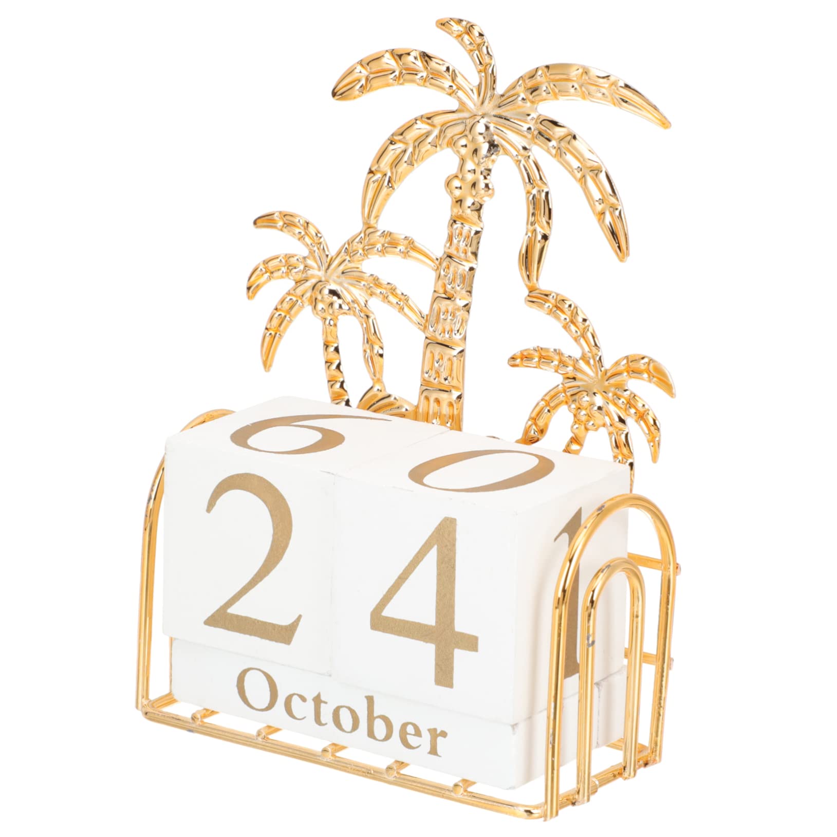 SEWACC 2 Piezas decoración de calendario bloques de calendario de escritorio de mesa decoración oficina decoración escritorio perpetuo decorativo cubo