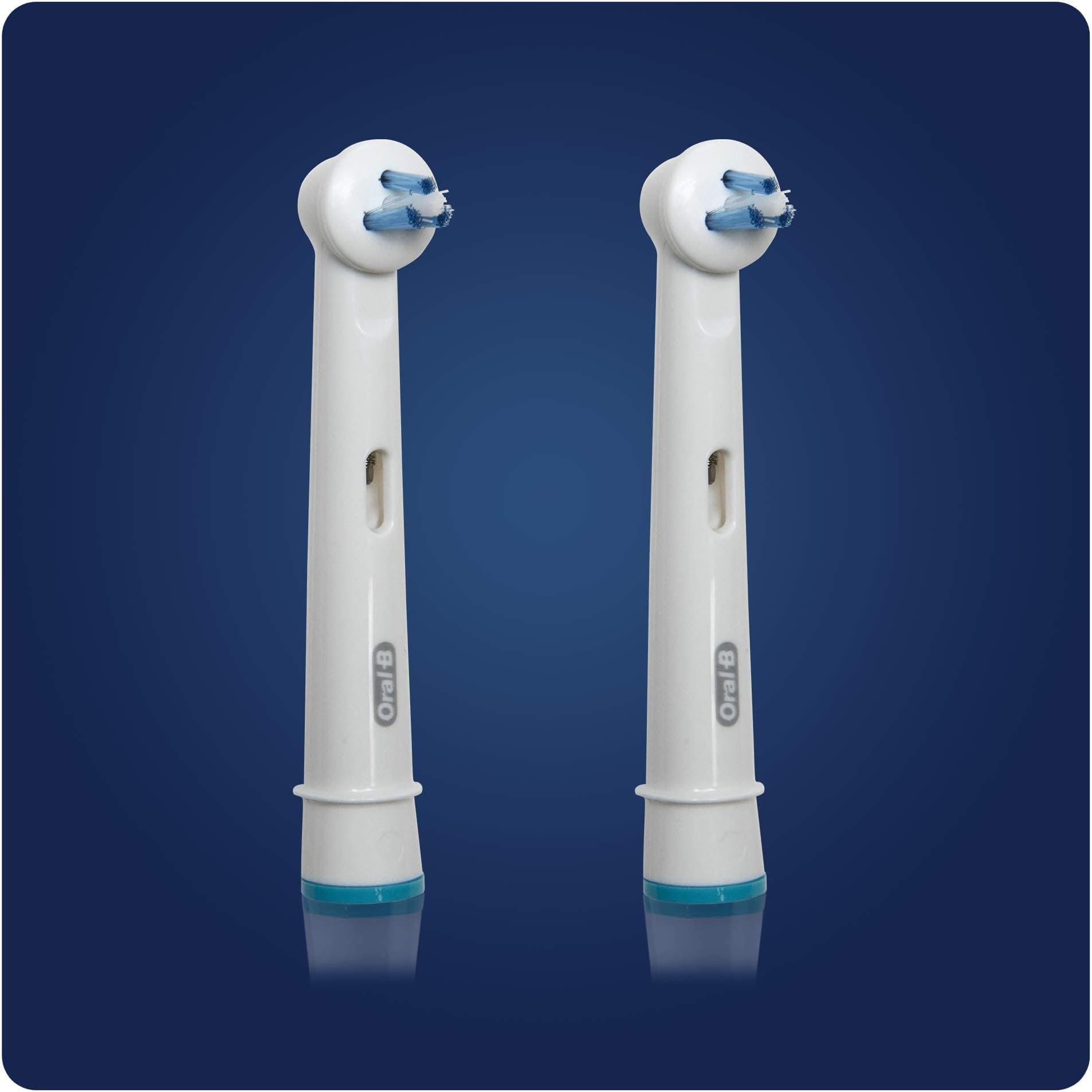Oral-B Interspace Electric Toothbrush Head, Deep Plaque Remover, Pack of 2 Toothbrush Heads, Cleans Between Teeth, White