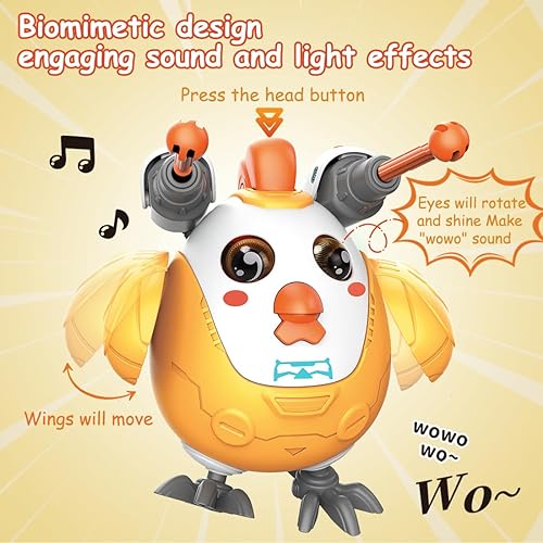 Miniatura 2 de Fullware Juguetes interactivos de montaje de animales para niños de 3, 4, 5, 6 años, juguetes Montessori ligeros, sonoros y eléctricos para niños