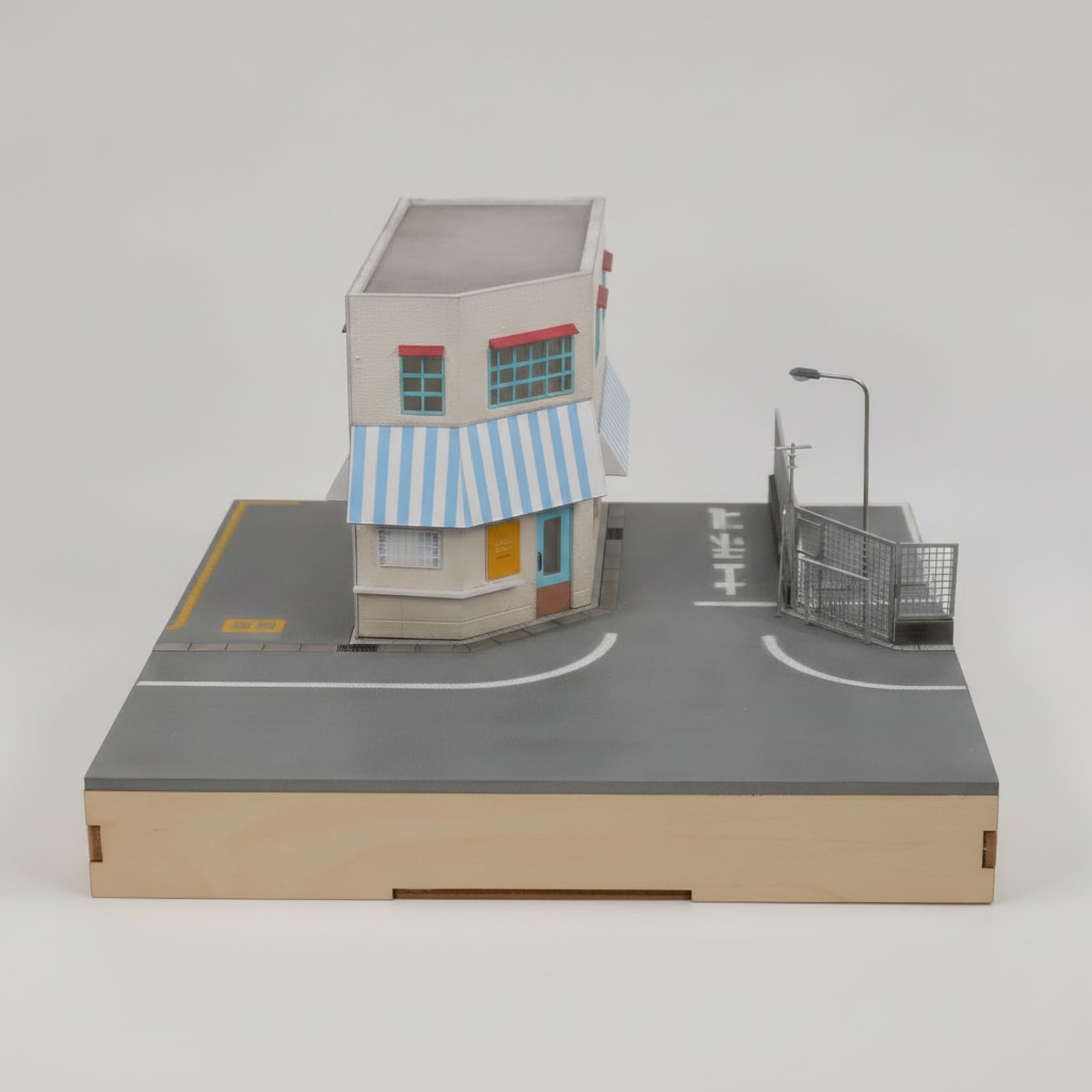 Scena in Miniatura 1:64 Modellino di Edificio da Tavolo Diorama Urbano per Esposizione