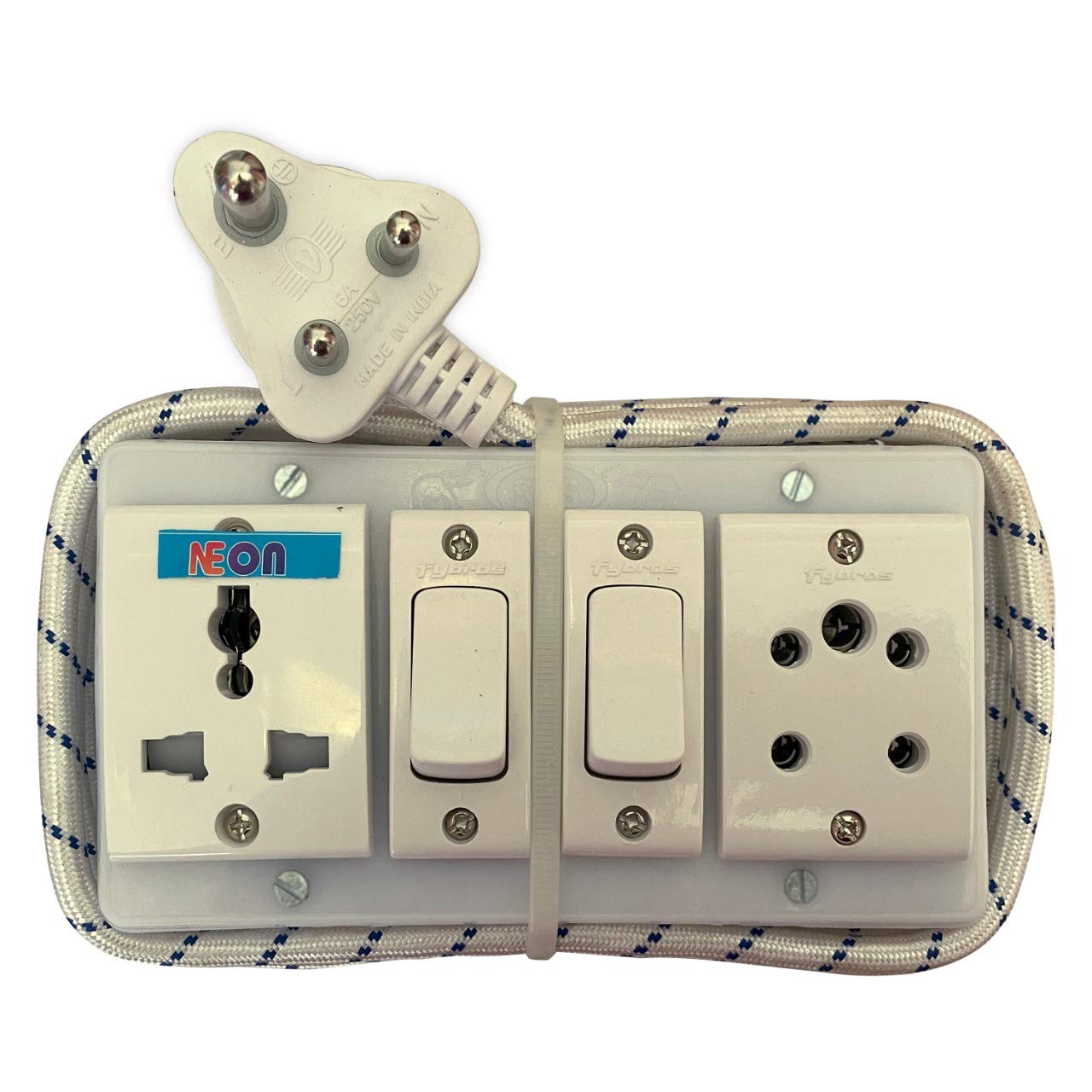 Buy Extension Board 3 core Cable 2socket 13A Universal Socket 2 Meter ...