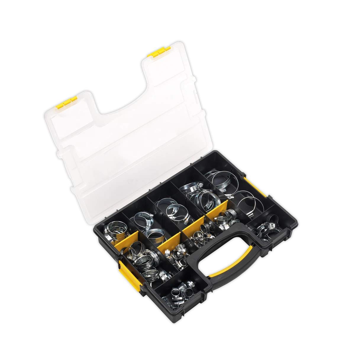 Tuyau clip assortiment 85pièce Sealey Shc85ac pour serrage Ø8–57 mm