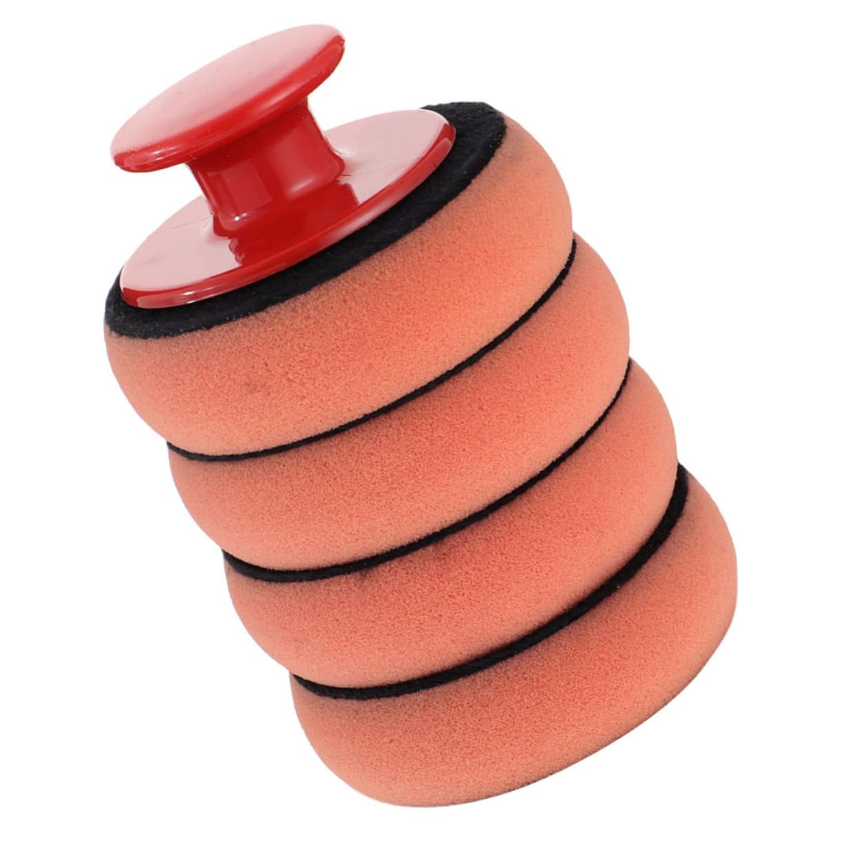 ASAKKURA Buffing Polishing Pads Ergonomic Handle with Foam Sponges for Car Waxing Cleaning and Polishing Car Detailing Tool for Automotive Maintenance
