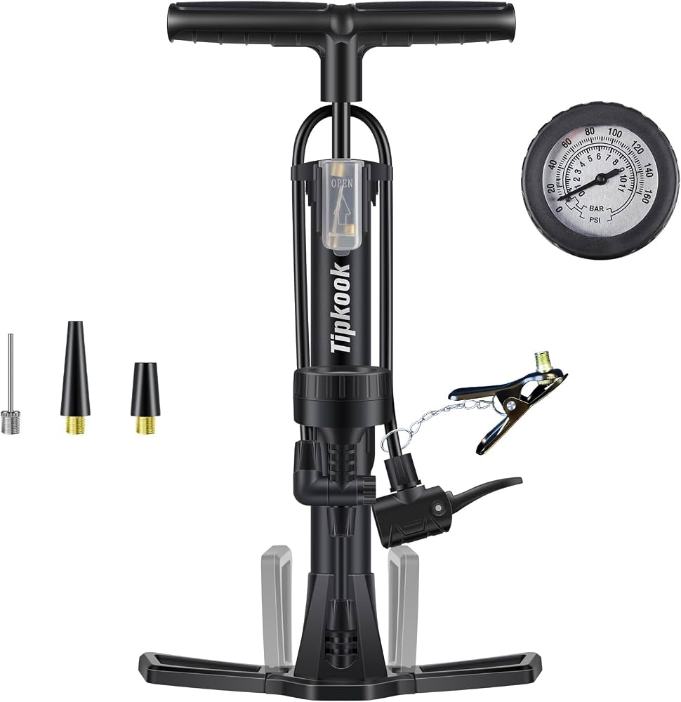 Amazon | Tipkook 自転車 空気入れ 160PSI·11Bar フロアポンプ 圧力計