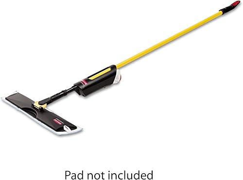 Miniatura 2 de Rubbermaid Commercial 3486108 - Trapeador de pulverización comercial ligero, marco de 18 pulgadas, mango de acero de 52 pulgadas