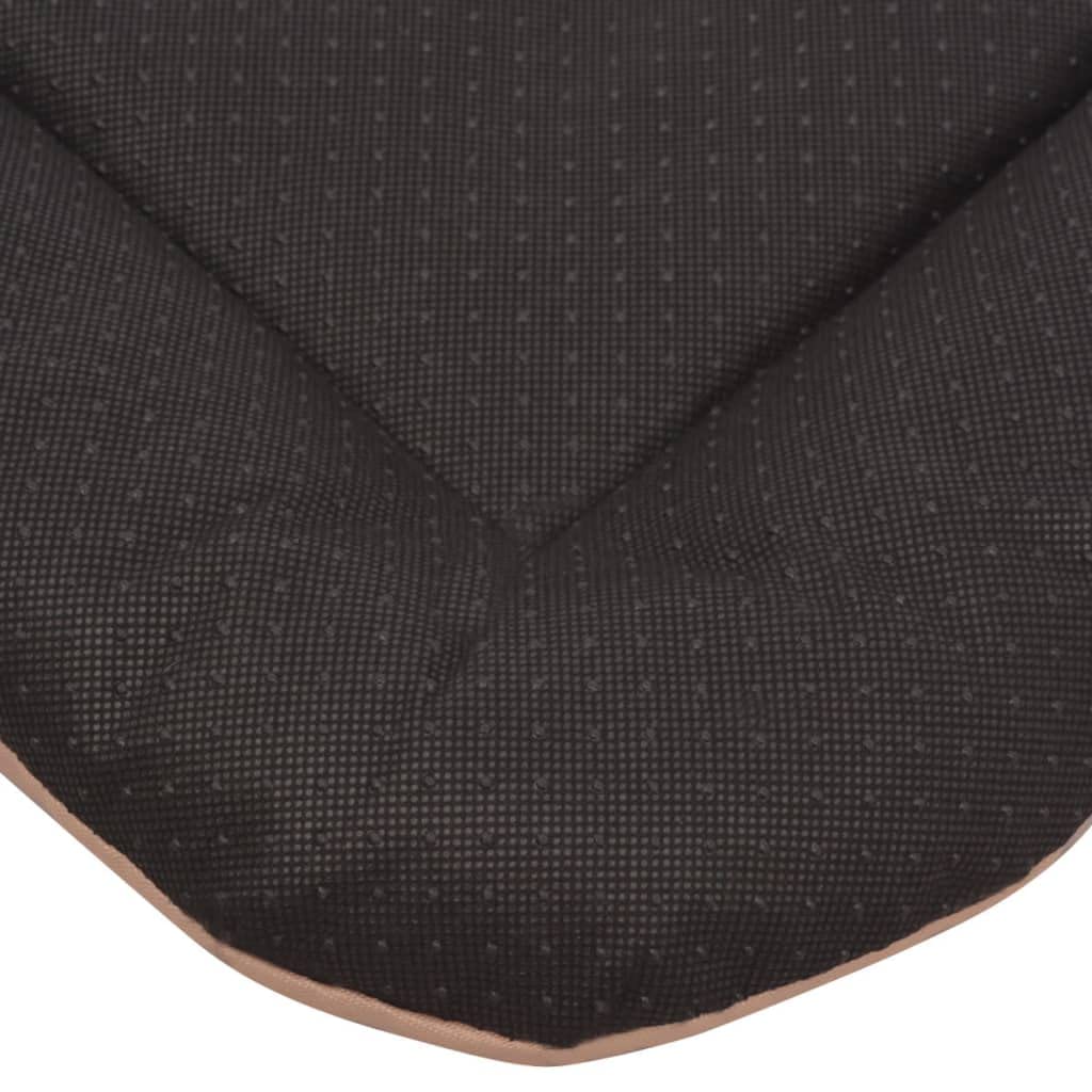Cama para perros XL Beige PU Oxford tejido 84 x 52 cm, cojín para perros, parte inferior antideslizante, para salón, dormitorio, coche, viaje, tranquilidad