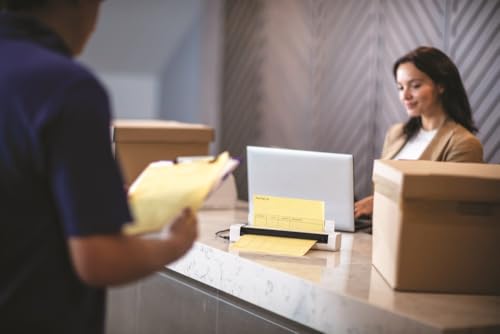 Brother DS-740 Mobiler Scanner | A4 | Vorder- und Rückseite | USB-Netzteil | 15 ppm | Farbe | Schwarz/Weiß | Scan to USB