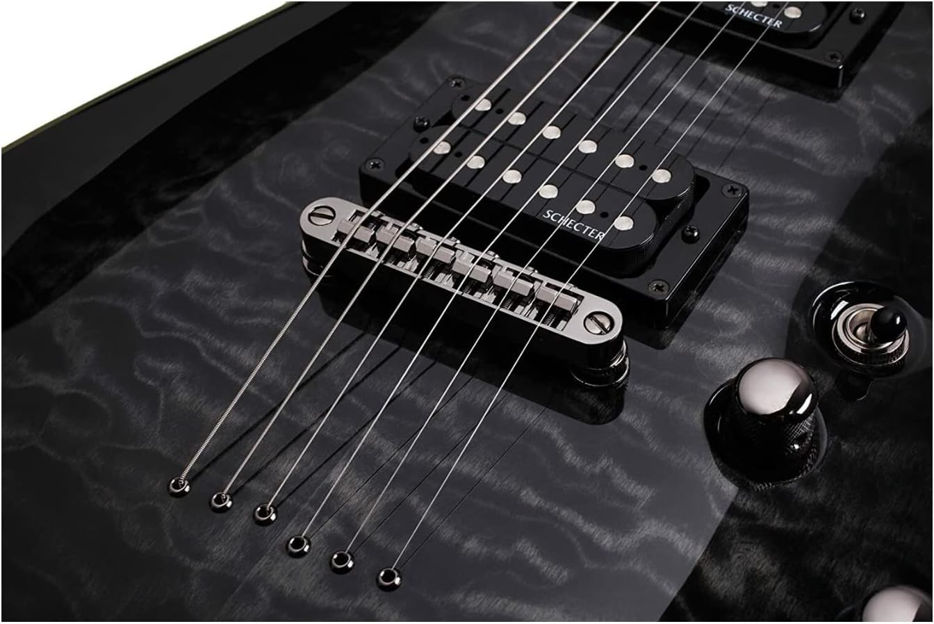 Schecter Omen Extreme-6 Electric Guitar - See-Thru Black