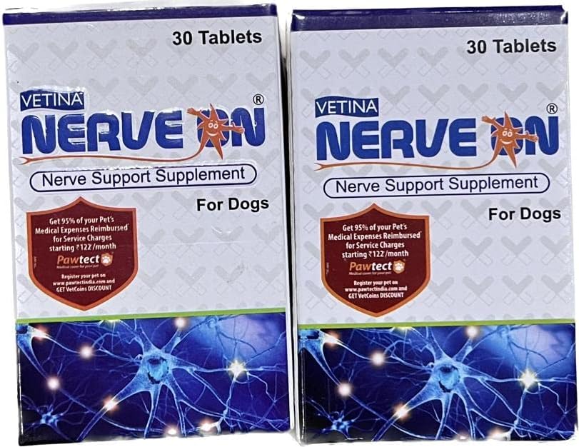 Buy ZOOOP Vetina NerveOn Verve Support Supplement for Dogs Helps in