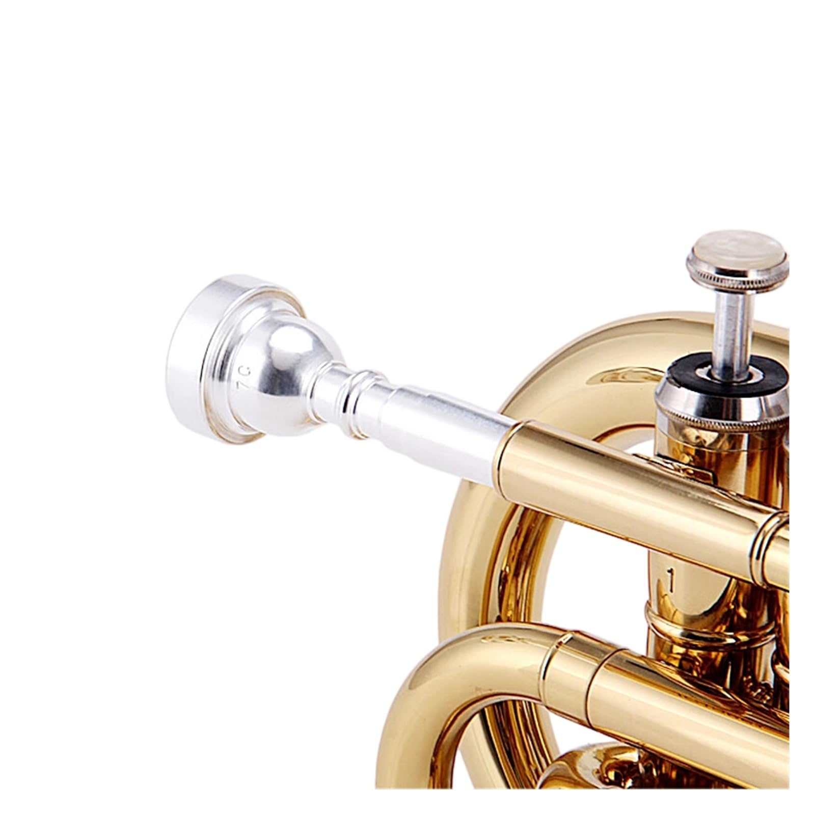 Trompetas Para Adultos Instrumento Musical Trompeta De Bolsillo Lacada En Oro Profesional Adulto Principiante Práctica