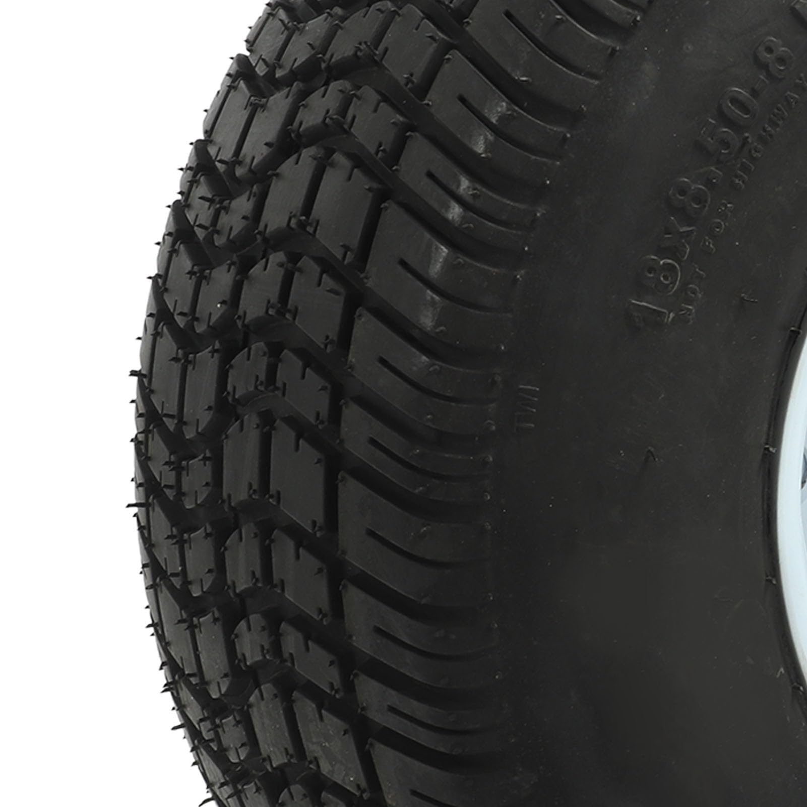 Bnineteenteam Cart-Reifen- und Rad-Kombination, 18 X 8,50-8 Cart-Reifen, Gummi, Besseres Handling, Cart-Reifen- und Rad-Baugruppe, Ersatz für E Z GO Carts