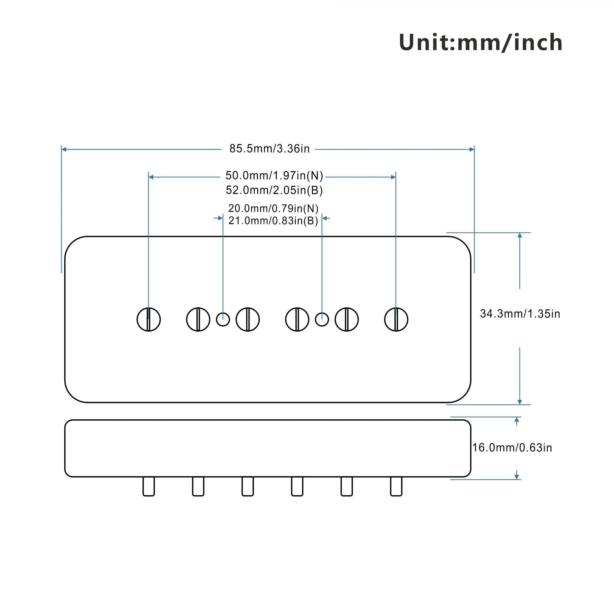 Przetwornik Do Gitary Elektrycznej Przetwornik Gitarowy Alnico 5 W Starym Stylu