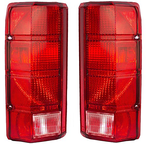 Rareelectrical New Pair Of Tail Lights Compatible With Ford Bronco 1980-1986 F100 Fo2800103 E4tz 13404 B E4tz13404b E4tz-13404-B E4tz 13405 B E4tz13405b E4tz-13405-B Fo2801102